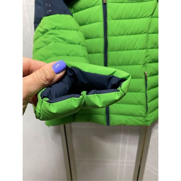 Tommy Hilfiger Logo Colorblock Hooded Puffer Ski Coat Jacket Global Outerwear si - Picture 5 of 14
